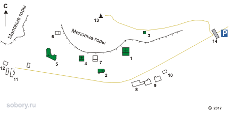 План Костомаровского Спасского монастыря
