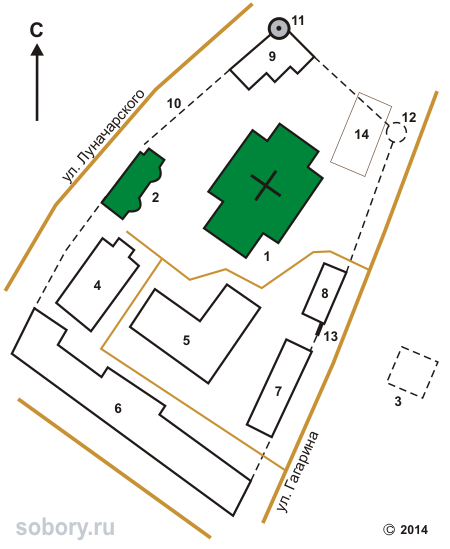 План Николаевского Староторжского монастыря в Галиче
