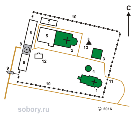 План Коряжемского Николаевского монастыря