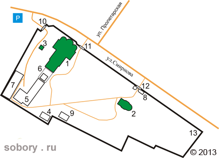 План Свято-Успенского мужского  монастыря, Иваново