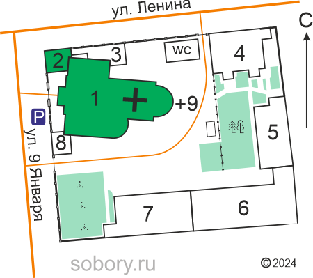 План  Благовещенского монастыря, Красноярск